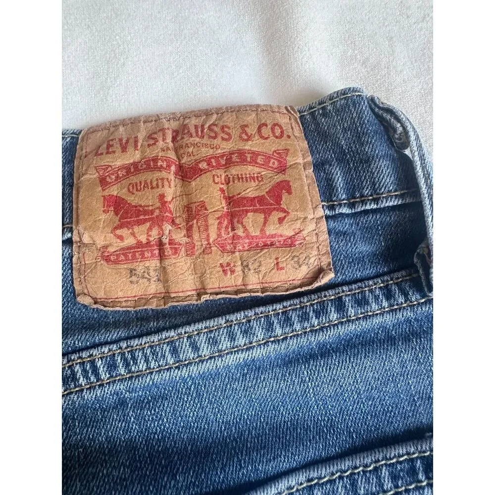 Levi's 541 Athletic Taper Jeans Men's 32x34 Blue Denim - Good Condition